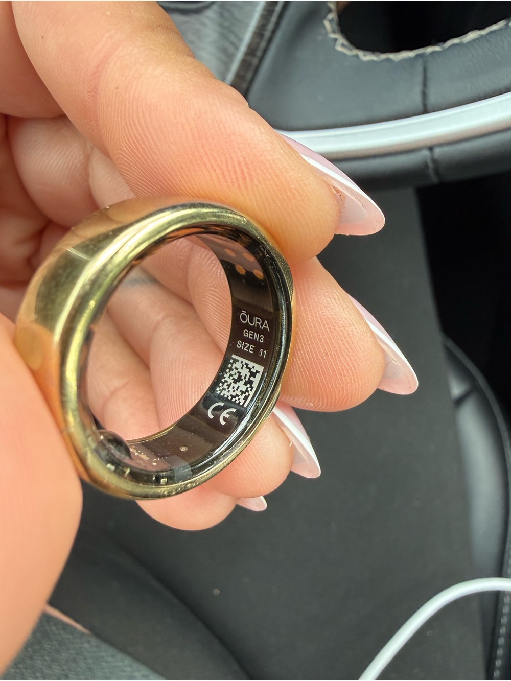 Oura Ring Gen3 Horizon Size 11 - Gold (used) - Picture 4 of 4